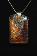 Iridescent Glass with Fine Silver Touches